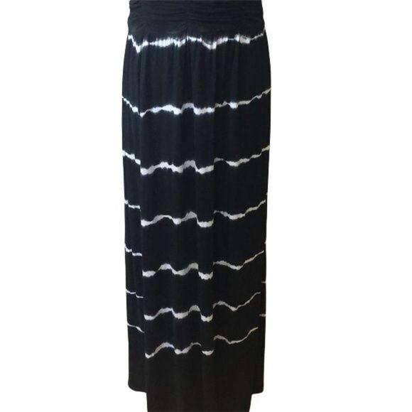 Gianni Bini black and white one shoulder dress M - Picture 2 of 5